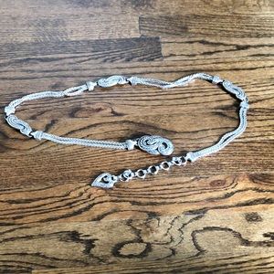Vintage BRIGHTON BALI SILVER CHAIN BELT!